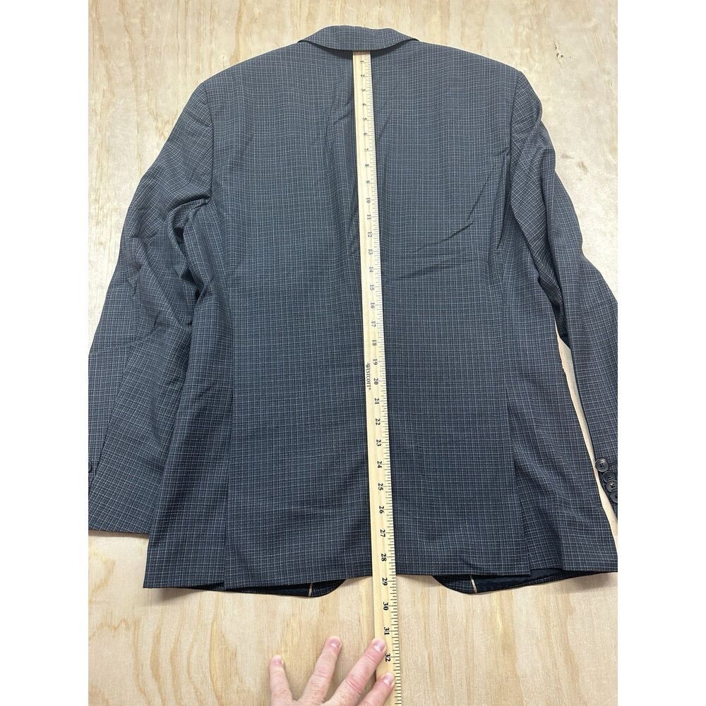 HUGO BOSS Suit H-Huge-2Pcs-222 Slim Fit Dark Grey 40R 100% Virgin Wool - Picture 5 of 12